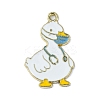 Light Gold Tone Alloy Enamel Pendants ENAM-C013-01E-1