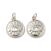 Rack Plating Brass Micro Pave Cubic Zirconia Pendants KK-A200-19P-1