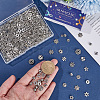 360Pcs 18 Styles Tibetan Style Beads UNKW-SC0013-08-3