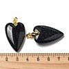 Synthetic Blue Goldstone Pendants G-E570-01G-15-3
