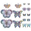 16Pcs 8 Style Plated Alloy Pendants FIND-PH0001-58-6