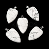 Natural Howlite Pendants G-F820-04P-08-1