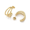 304 Stainless Steel Triple C-Shaped Stud Earrings for Women EJEW-C096-68G-02-2
