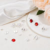 50Pcs Flat Round 304 Stainless Steel Stud Earring Settings STAS-BBC0005-84C-4