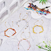 10Pcs 10 Styles Natural & Synthetic Mixed Stone Chip & Glass Seed Beaded Braided Bracelet Making AJEW-TA00055-5