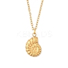 Conch Shape 304 Stainless Steel Pendant Necklaces & Bracelets & Stud Earrings Sets for Women SJEW-C004-15G-2