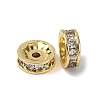 Brass Micro Pave Cubic Zirconia Beads KK-A270-02B-G-2