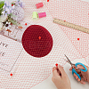 Polyester Birdcage Bridal Veil Netting with Chenille Dot AJEW-WH0471-103C-03-3