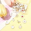 40Pcs 20 Styles Alloy Enamel Pendants ENAM-FS0003-32-8