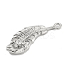 Brass Micro Pave Clear Cubic Zirconia Pendants LS-KK-U015-12P-2