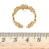 Adjustable 304 Stainless Steel Cuff Open Rings for Women LS-RJEW-Z122-03G-04-5
