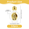 14Pcs Glass Empty Holy Water Bottles for Religious CON-DC0001-23A-2