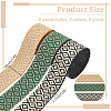 6 Yards 3 Colors Polyester Ribbon OCOR-WR0001-29-2