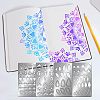 4Pcs 4 Style Mandela Element 304 Stainless Steel Cutting Dies Stencils DIY-FG0002-11-1