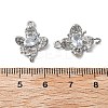 Brass Micro Pave Cubic Zirconia Connector Charms KK-Z103-10P-02-3