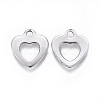 Tarnish Resistant 201 Stainless Steel Hollow Charms STAS-F207-35P-2