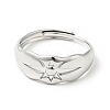 Non-Tarnish 304 Stainless Steel Sun Adjustable Ring for Men Women RJEW-I085-14P-2