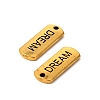 Tibetan Style Alloy Rectangle with Word Dream Pendants LS-TIBEP-Q043-065AG-RS-2