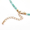 Natural Amazonite Beaded Necklaces NJEW-JN03315-03-3