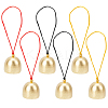 9Pcs 3 Colors Golden Tone Alloy Wind Chimes AJEW-CN0002-57-1