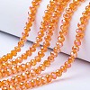 Electroplate Glass Beads Strands EGLA-A034-T4mm-B16-1