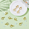 40Pcs Brass Screw Clip Earring Converter KK-ME0001-27G-4