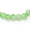 Baking Paint Crackle Glass Beads Strands X-CCG-S001-4mm-13-3