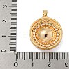 Brass Micro Pave Clear Cubic Zirconia Pendants KK-N254-118G-02-3