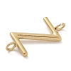 304 Stainless Steel Letter Connector Charms STAS-M108-01G-26-2