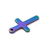 Ion Plating(IP) 201 Stainless Steel Pendants STAS-E176-02M-4