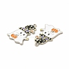 Rack Plating Alloy Enamel Pendants FIND-G054-14P-02-2