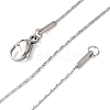 Tarnish Resistant 304 Stainless Steel Boston Chain Necklaces STAS-O053-15P-2