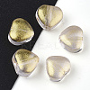 Transparent Spray Painted Glass Beads GLAA-N035-02-D01-2