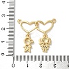 Brass Pave Cubic Zirconia Pendants X-KK-M287-04G-C-3