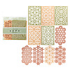 10Pcs 10 Styles PET Hollow Lace Scrapbook Paper Pads SCRA-PW0005-10-1