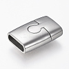 Tarnish Resistant 304 Stainless Steel Magnetic Clasps with Glue-in Ends LS-STAS-F130-62P-1