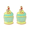 304 Stainless Steel Enamel Pendants STAS-I346-13G-01-1
