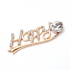 Alloy Rhinestone Cabochons ALRI-WH0002-55-1