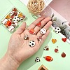40Pcs 10 Styles Alloy Enamel Pendants ENAM-YW0005-46-5