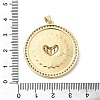 Brass Micro Pave Cubic Zirconia Pendants KK-H529-14G-3