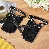 PU Leather Biker Punk Gloves with Belt AJEW-WH20816-051P-3