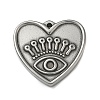 304 Stainless Steel Pendant Cabochon Settings STAS-P422-10P-1