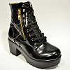 Natural Crystal Bullet Pendant Shoe Decoration Double Strand Curb & Cable Chain FIND-PH01456-5