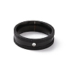 Crystal Rhinestone Grooved Finger Ring RJEW-I089-39EB-2
