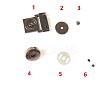 Zinc Alloy Twist Bag Lock Purse Catch Clasps LS-PURS-PW0001-061B-2