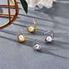 Natural Pearl Teardrop Stud Earrings JE1078B-5