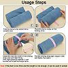 100Pcs 2 Styles Polyester Elastic Roll-up Storage Belt AJEW-FG0005-29-3