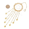 Wire Wrapped Natural Citrine Chips Ring Hanging Ornaments HJEW-JM02371-03-3