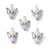 Imitation Pearl Acrylic Pendants PALLOY-JF02624-03-1