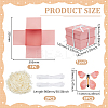 DIY Butterfly Flying Surprise Gift Paper Storage Boxes CON-WH0110-54B-4